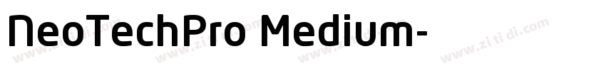 NeoTechPro Medium字体转换